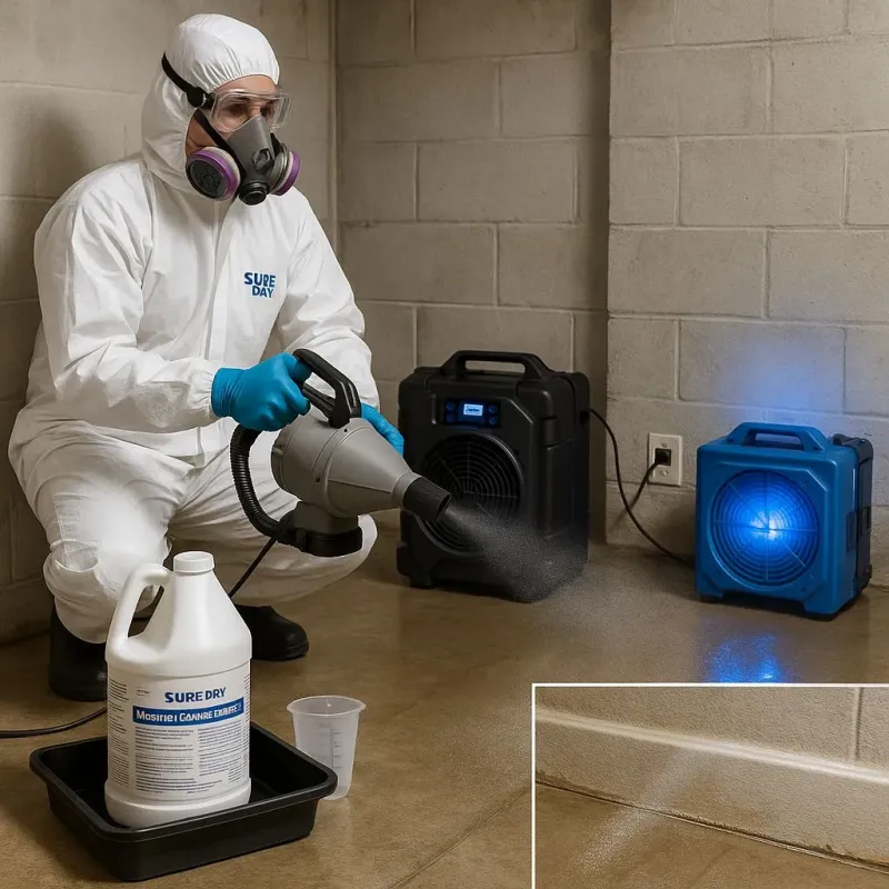 Sanitization and Odor Removal process in Apex, NC